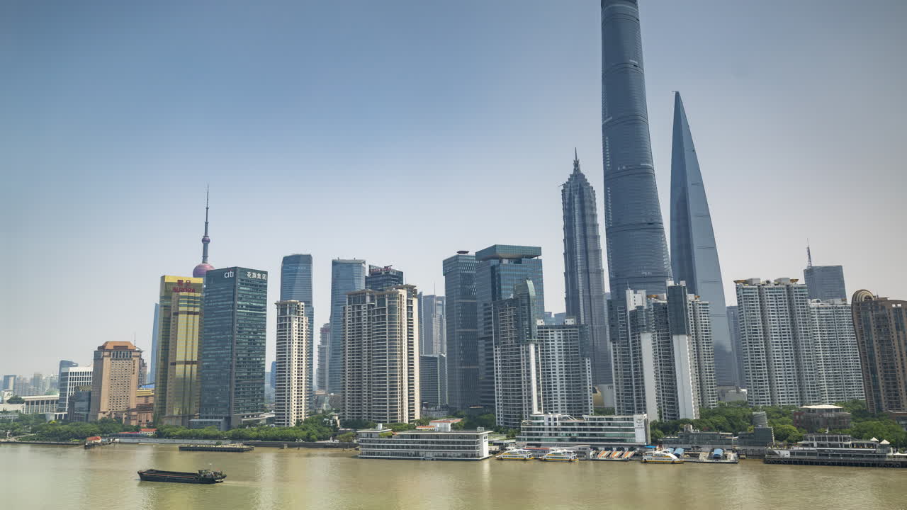 Timelapse do incrível horizonte da cidade de Xangai
