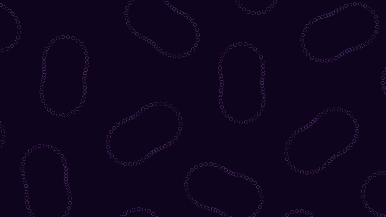 어두운 배경에 치는 원의 대칭적인 원형 패턴