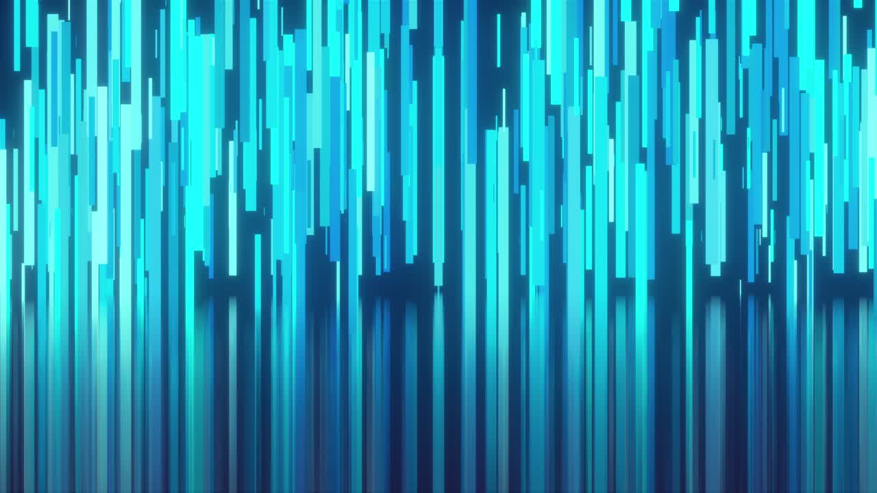 las líneas de techno que caen en la espalda