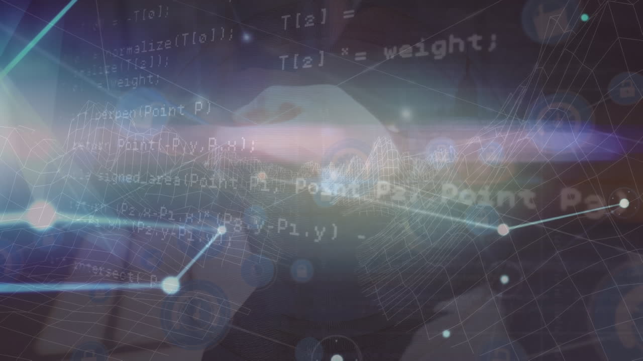 데이터 프로세싱을 통한 연결 네트워크의 애니메이션