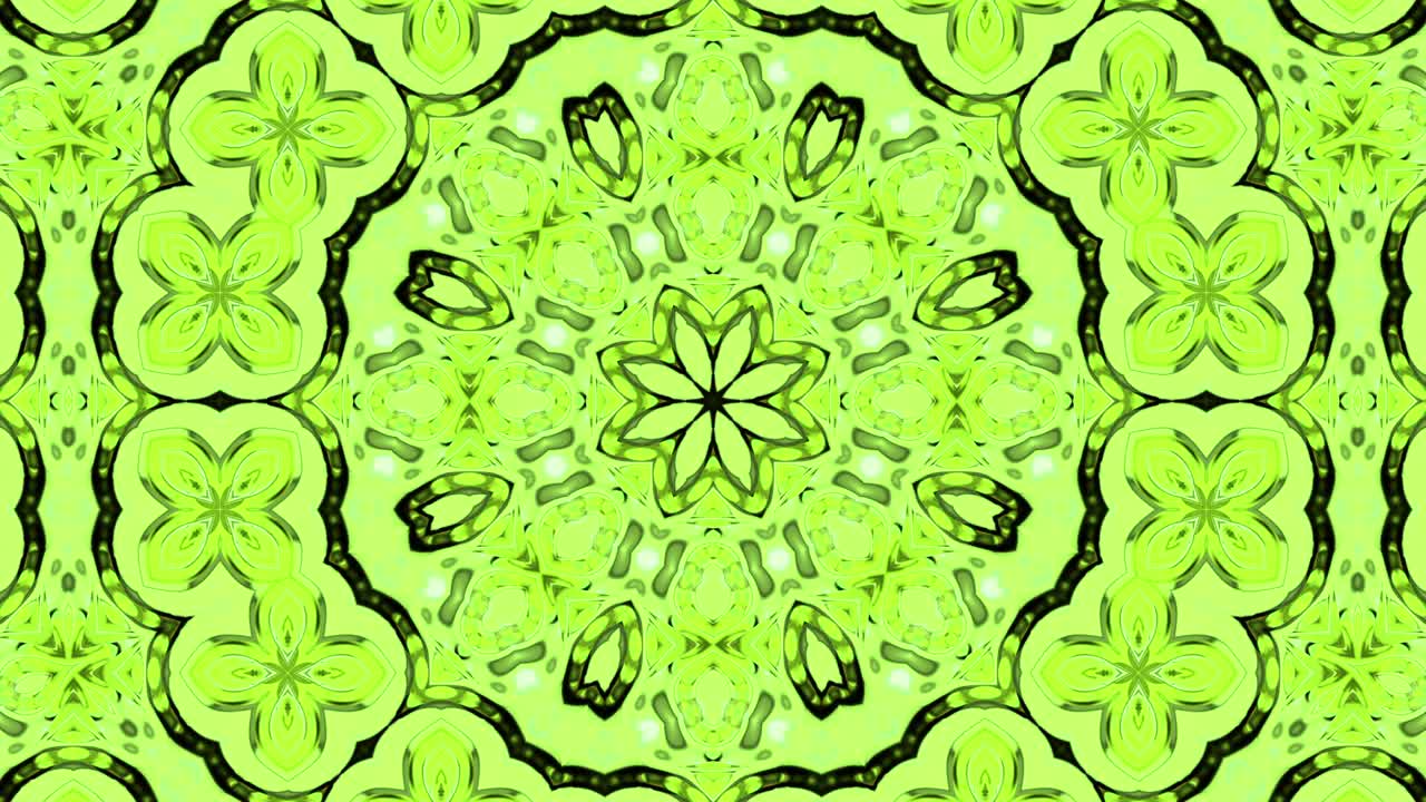 3d en bucle abstracto ornamentado fondo decorativo. hipnótico caleidoscopio de moda.