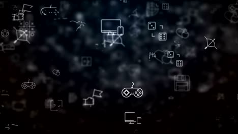 loop moved video game icons background