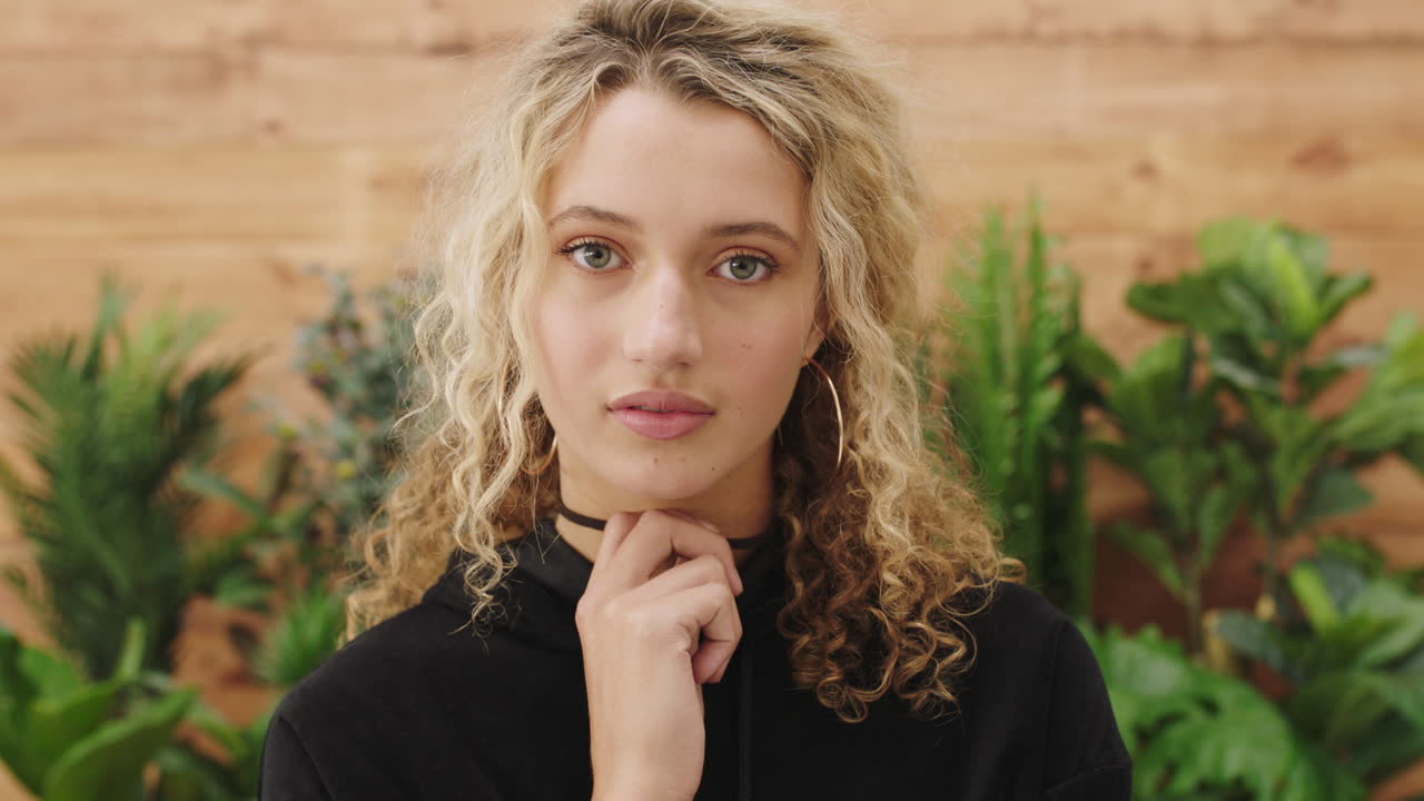 rostro de la mujer, trabajadora creativa