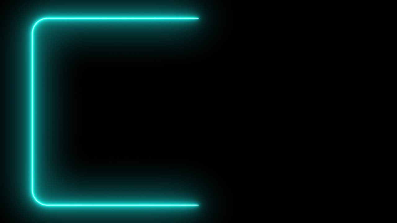 marco de neón rosa sobre fondo negro