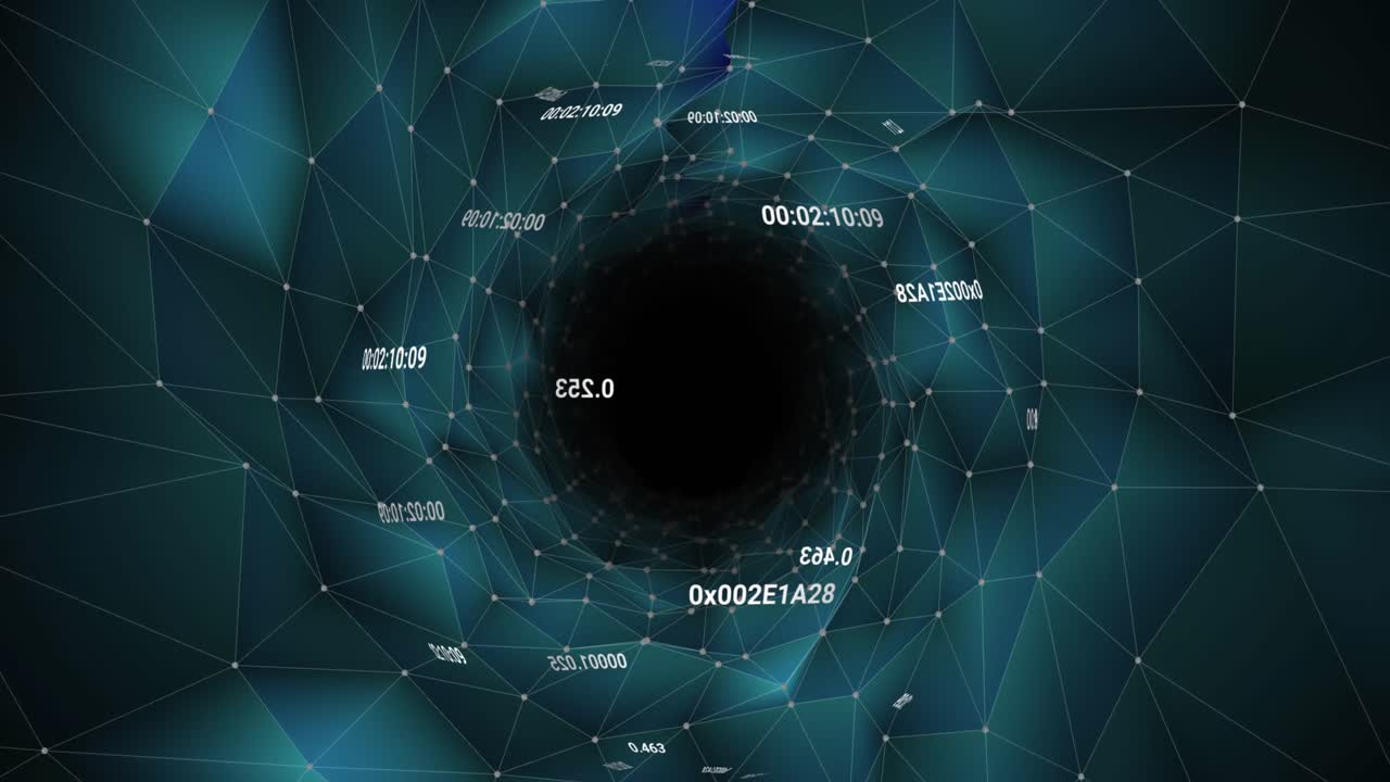 Animation of networks of connections over globe