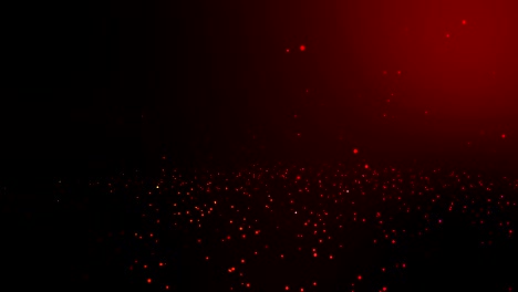 animación de bucle sin costuras y bucleable movimiento círculo rojo fondo de caída, partícula de brillo fondo rojo
