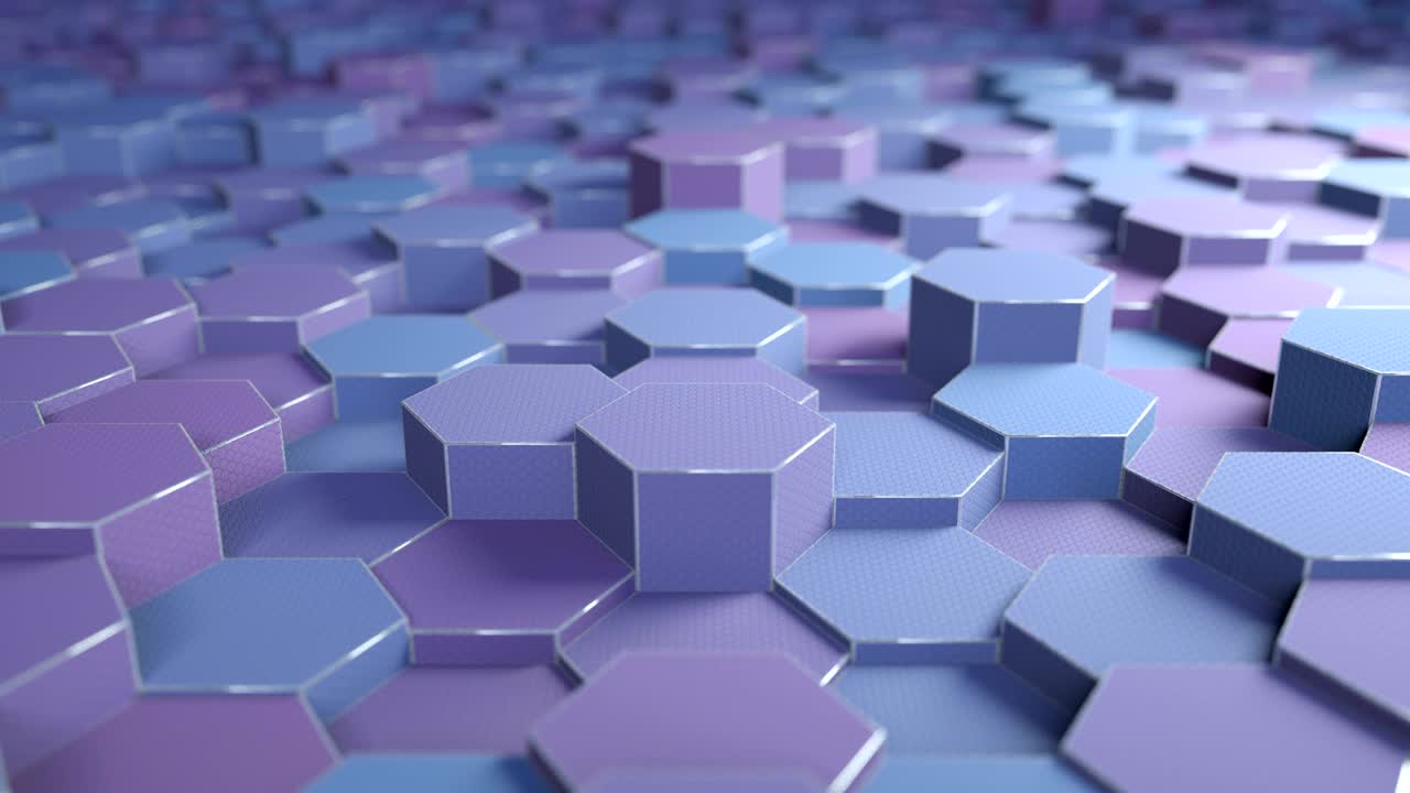 bucle de fondo hexagonal abstracto