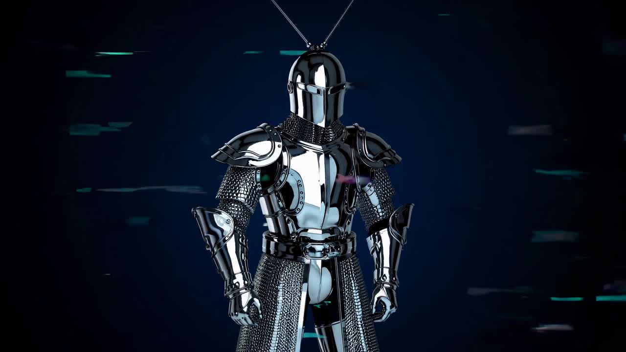 caballero medieval futurista