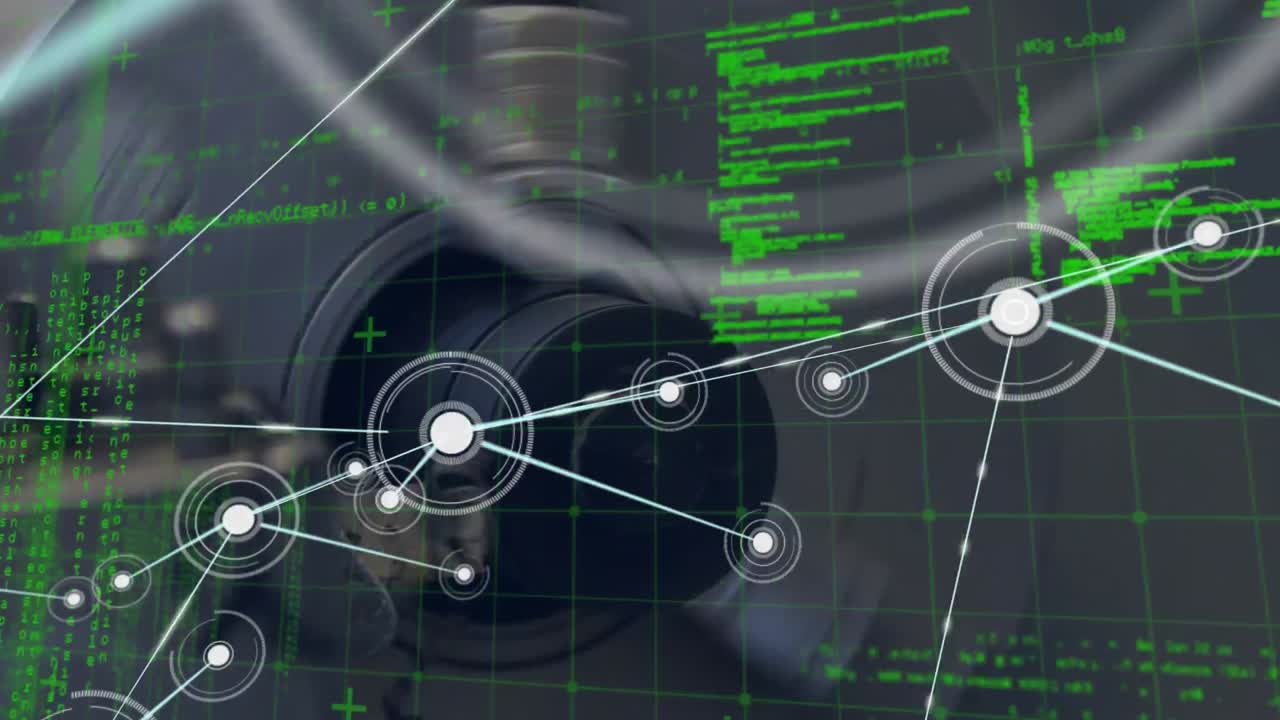 анимация обработки данных над колесом