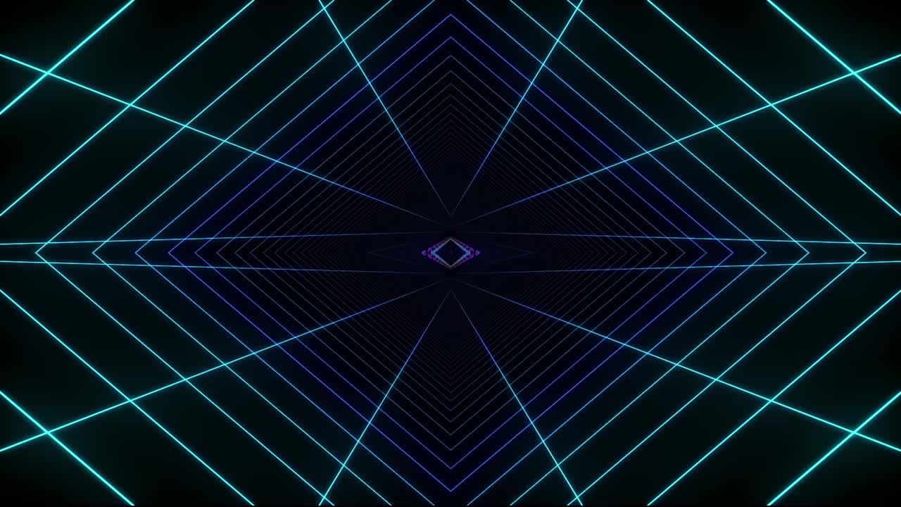 Neon Geometric Tunnel