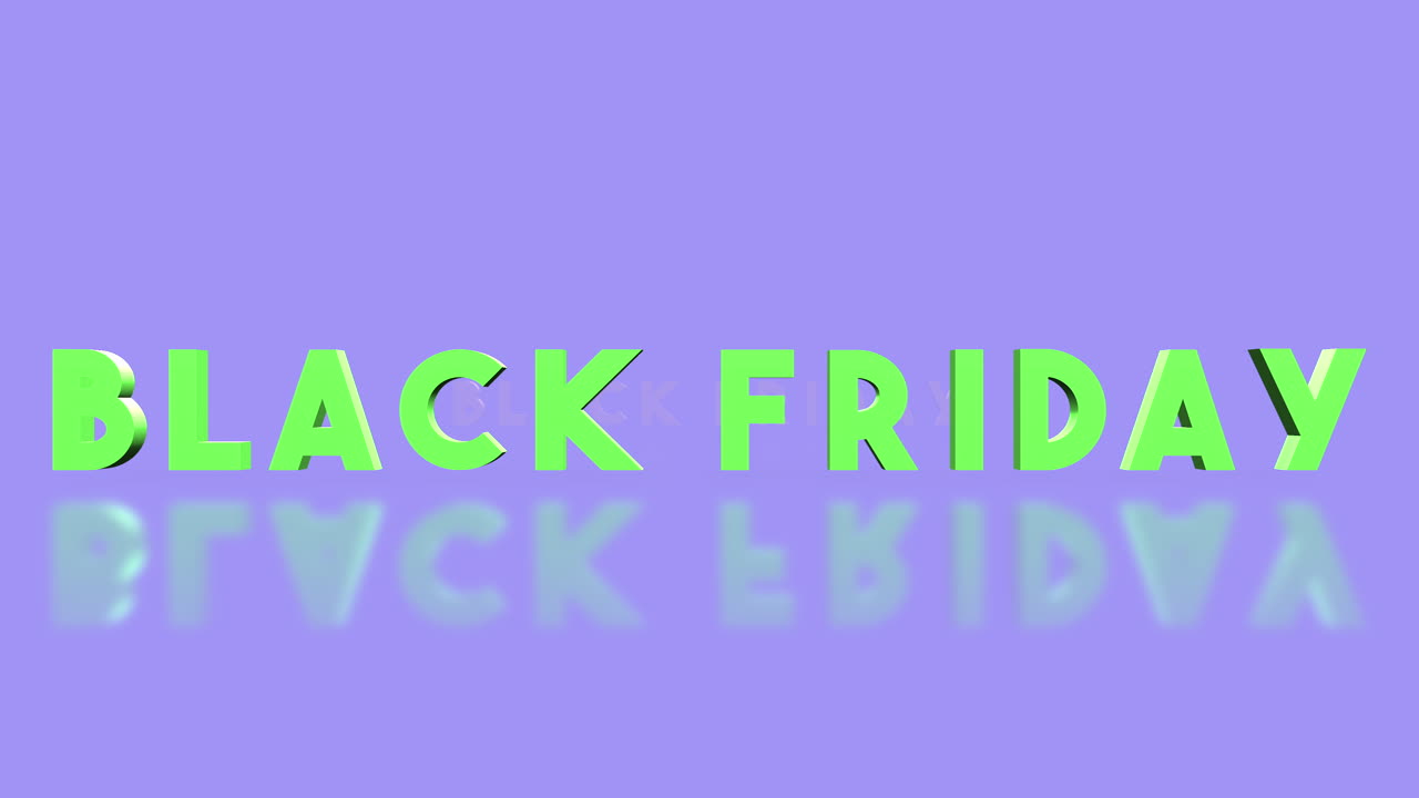 texto de viernes negro rodante en gradiente púrpura fresco