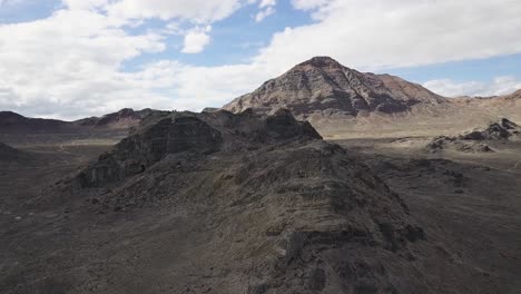 4k drone fly by desert mountains in western utah