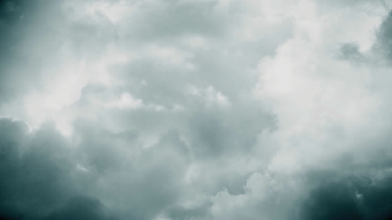 Flying through the storm clouds.