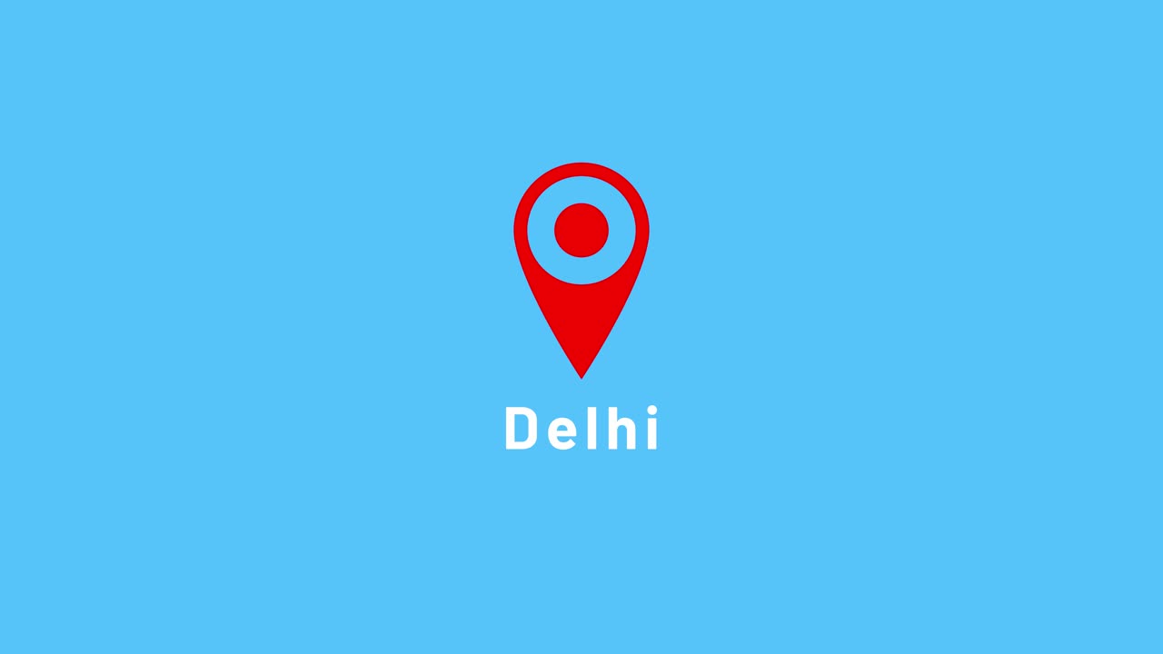 Delhi location pin