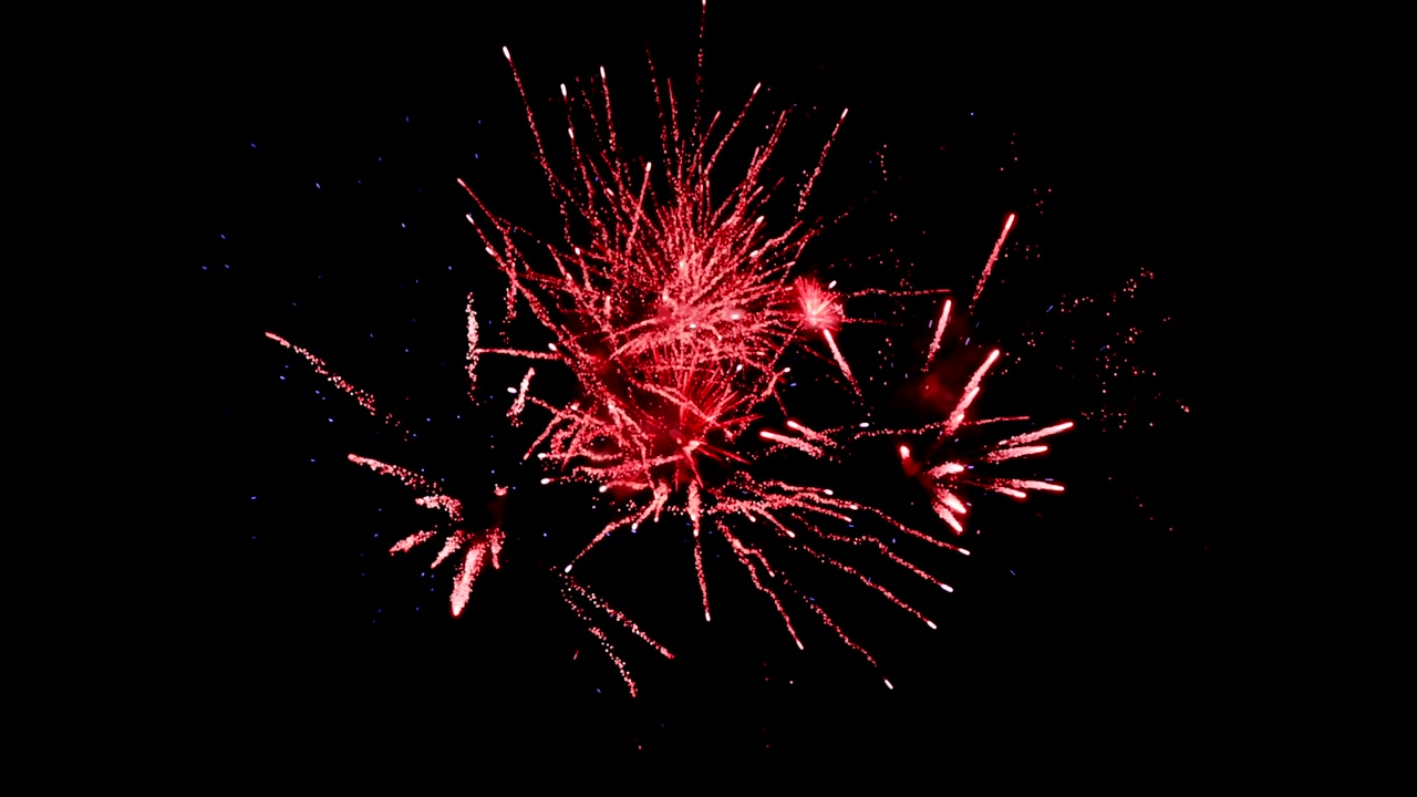 Fuochi d'artificio rossi 4k