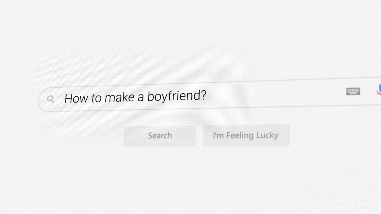 Searching for How to make a boyfriend? on Internet browser