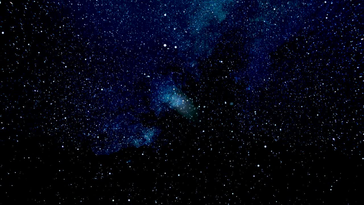 Starry Night Sky in Deep Space