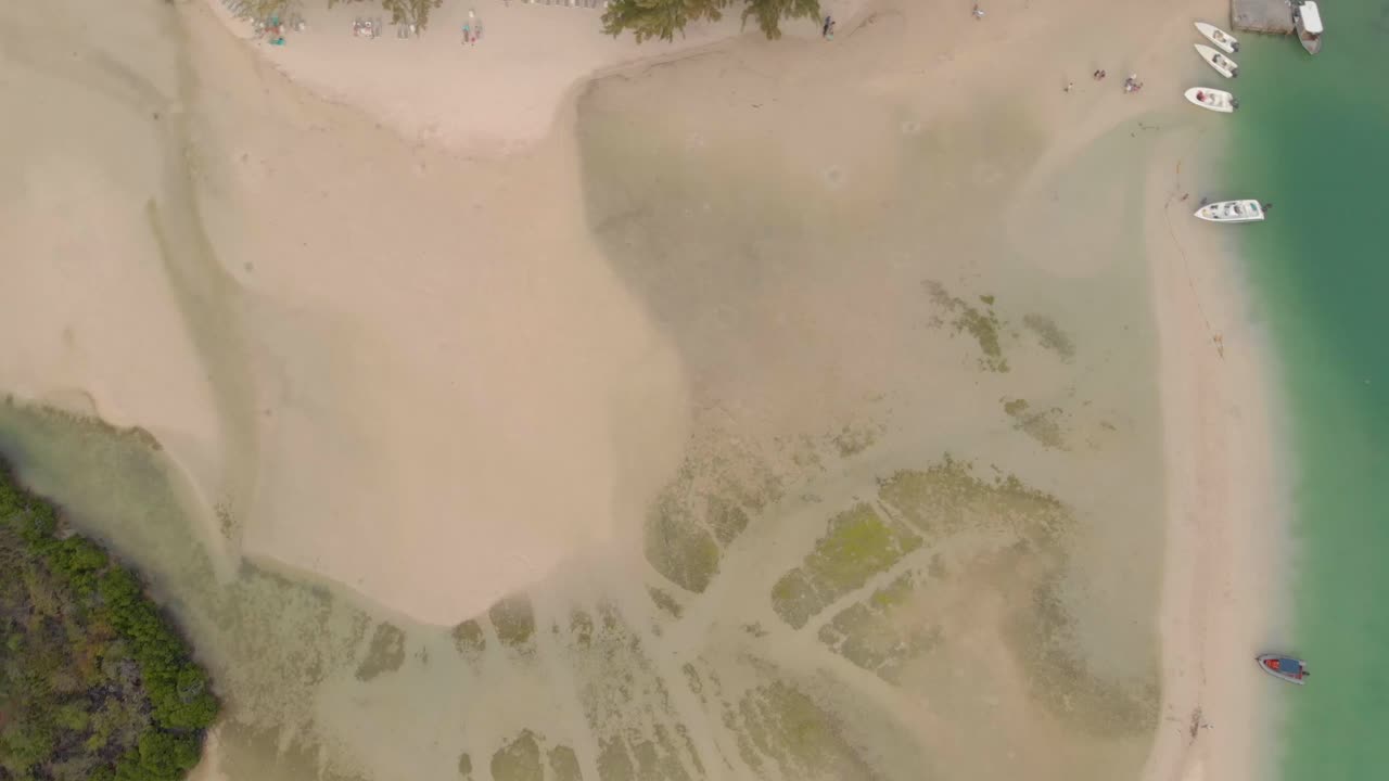 4k의 ile aux cerfs 해변