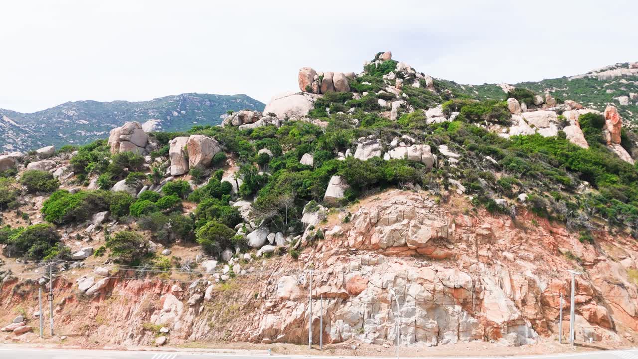 Aerial View Dolly of the Viewpoint in Thuận Nam.