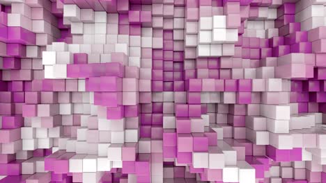 la superficie del cubo cambia de color en 4k.