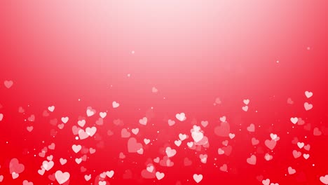 red valentines day festive frame border decoration animation hearts greeting love hearts festival of