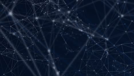 animation of network of connections on dark background