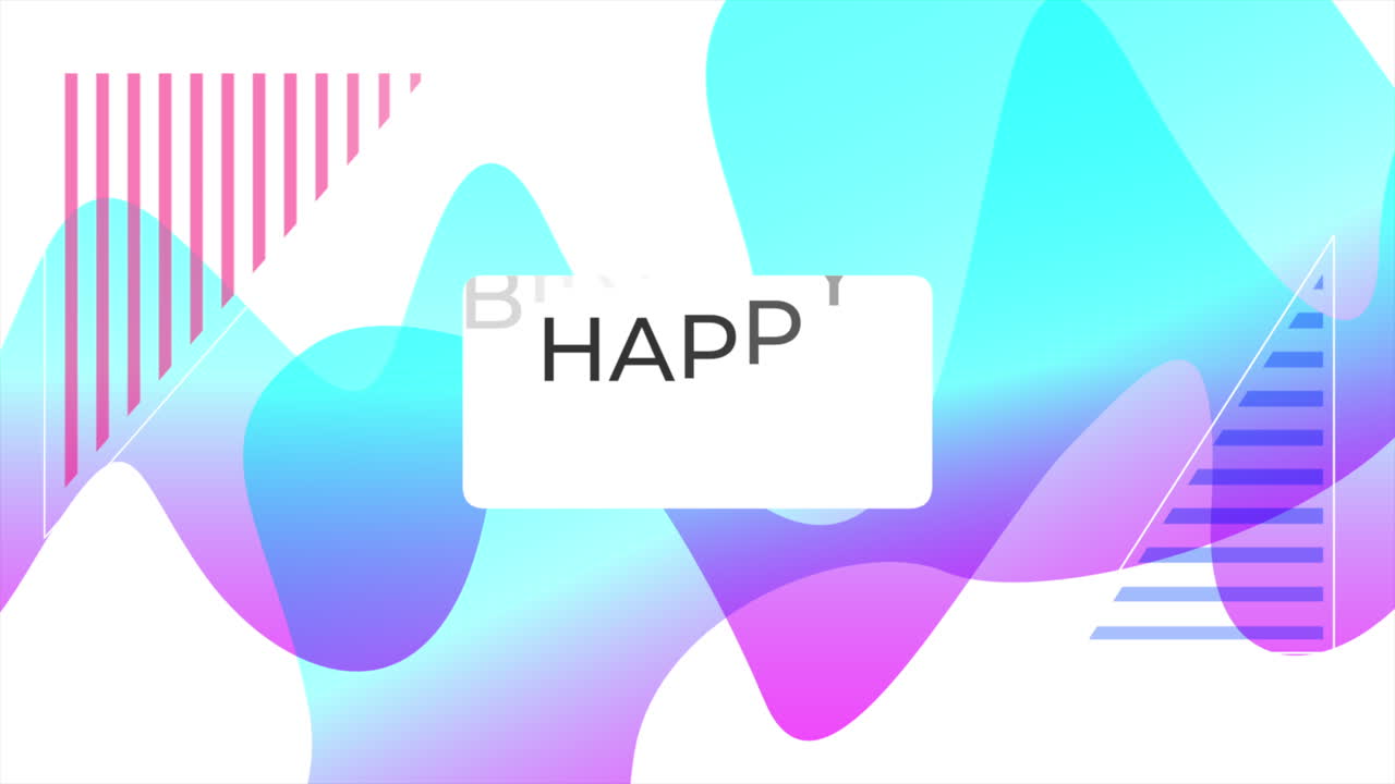 보라색, 파란색, 분홍색 색조 의 활기찬 생일 축하 분위기