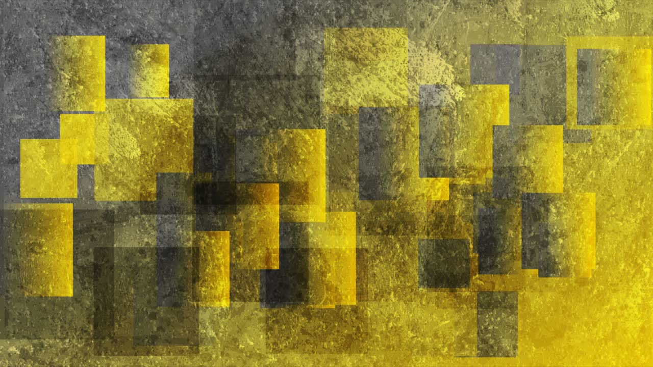 cuadrados grunge grises y amarillos fondo de movimiento abstracto