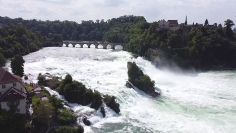 rhine falls  of the largest waterfall in europe