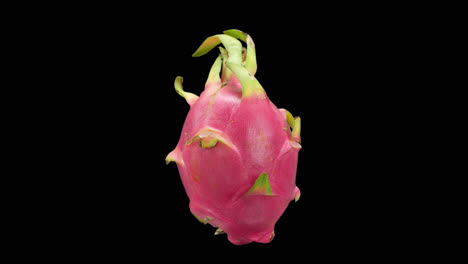 realistic dragon fruit rotating with alpha channel, video in 4k