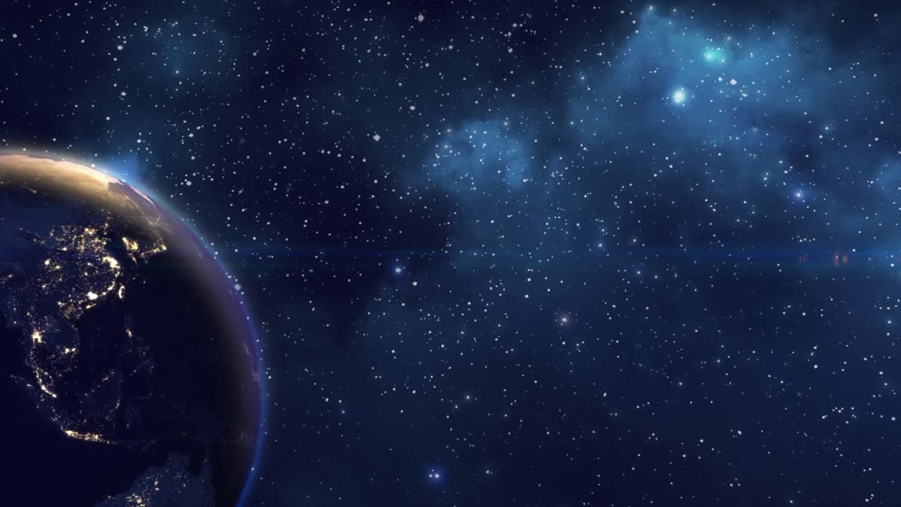 planeta tierra girando en el espacio estrellas galaxia universo ciencia mundo mundo realista vía láctea