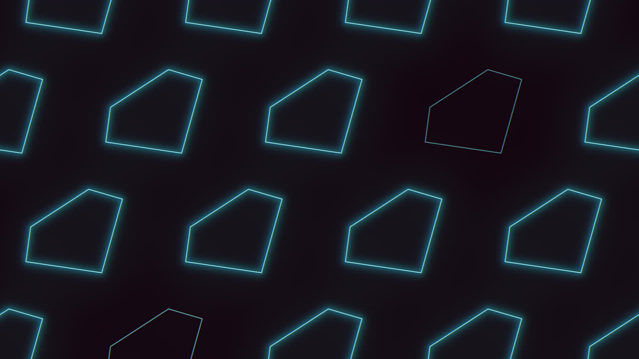 Blue diamond pattern with neon light