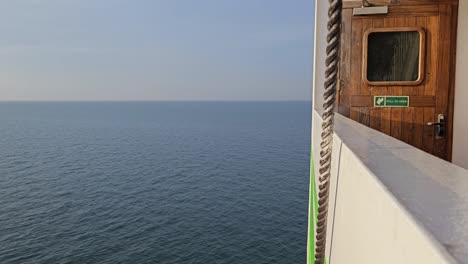 ocean view from a ship's deck