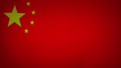 animación de la bandera de china ondeando con espacio de copia