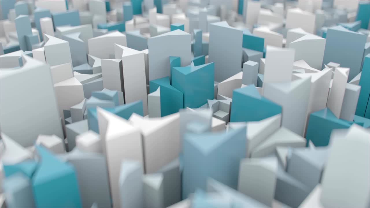 la superficie del cubo cambia de color en 4k.