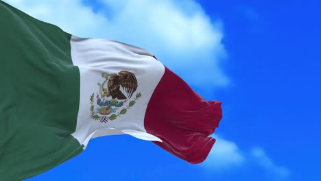 seamless loop of mexico flag.