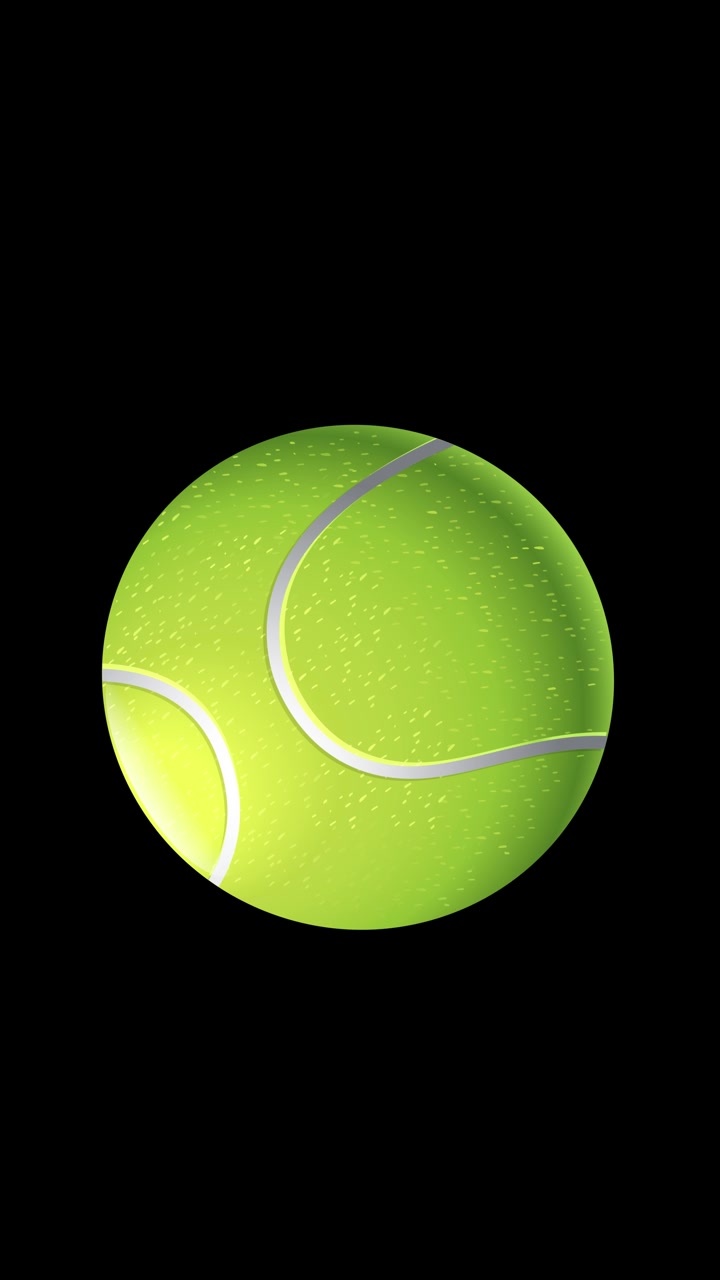 Multiple neon yellow tennis balls bounce and fall vertically against a dark black backdrop.