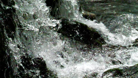 slow motion 180 frames per second shot of waterfall