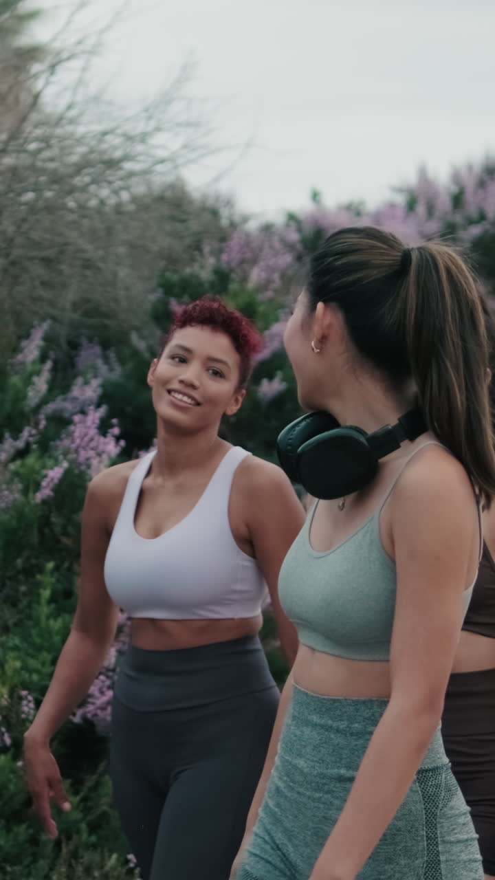 Friends Enjoying Time Together After a Workout