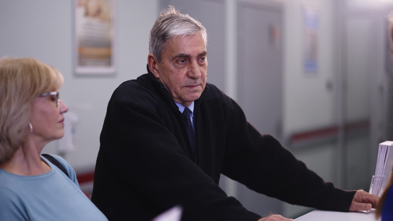 People in a Hospital Waiting Room