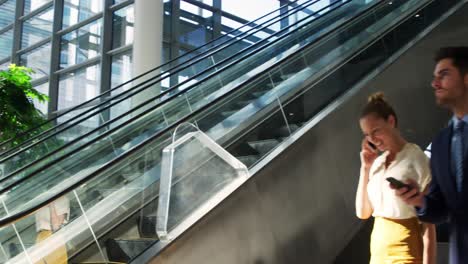 young business people in a modern office building