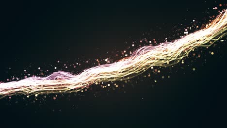 glowing particle line, 4k abstract background