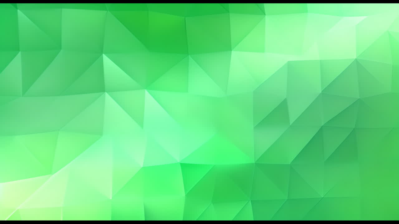 Animation of green shapes moving on green background