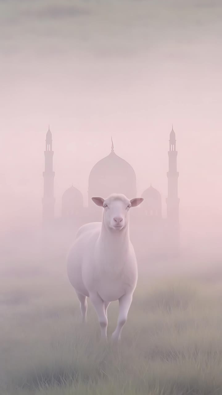 Eid al-Adha Moschea Sfondo islamico 4K