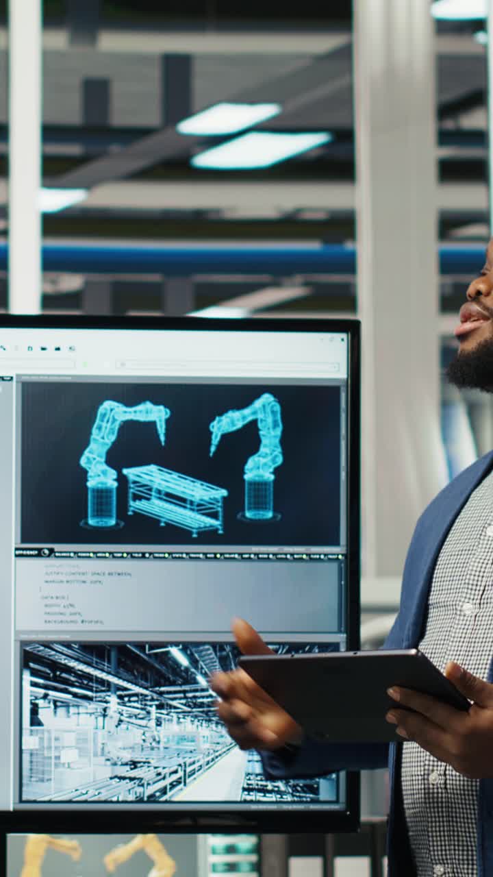 Vertical video Factory executives present sustainable manufacturing solutions to investors