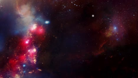 entre galaxias y estrellas, hacia el centro de una nebulosa