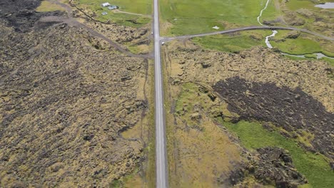 Reveal-An-Endless-Road-With-Dramatic-Nature-Landscape