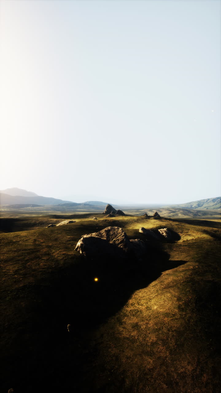 vastas llanuras bajo un cielo brillante