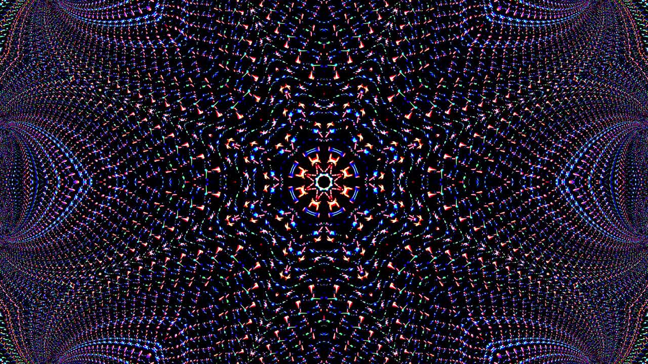 Bright abstract light governing full color, kaleidoscope