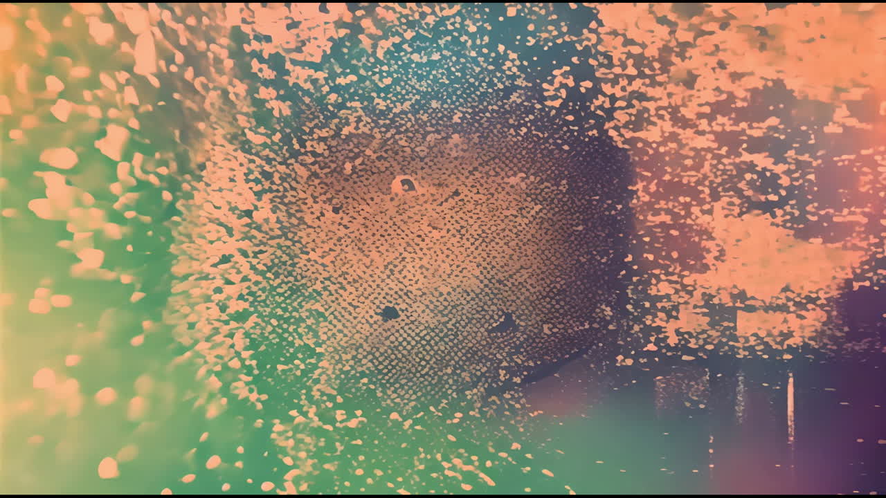 Abstract Textured Color Gradient with Light Particles
